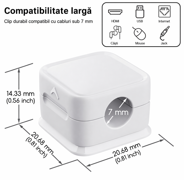 Organizator Magnetic de Cabluri